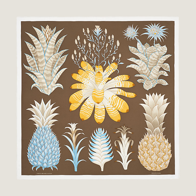 Index Bromeliaceae scarf 90 | Hermès USA